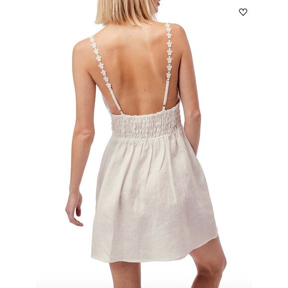 For Love & Lemons Macaroon Button Mini Dress - Picture 2 of 6